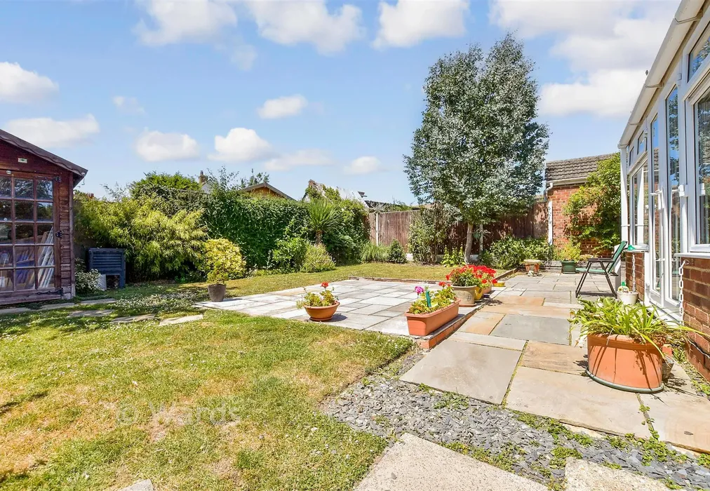 Rear Garden - Throwley Drive, Herne Bay, Kent - Wards of Kent