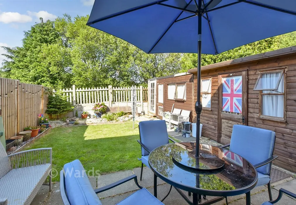 Rear Garden - Benson Lane, Hawkinge, Kent - Wards of Kent