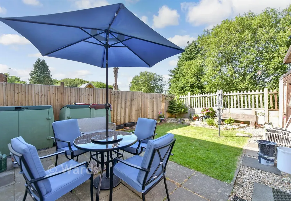 Rear Garden - Benson Lane, Hawkinge, Kent - Wards of Kent