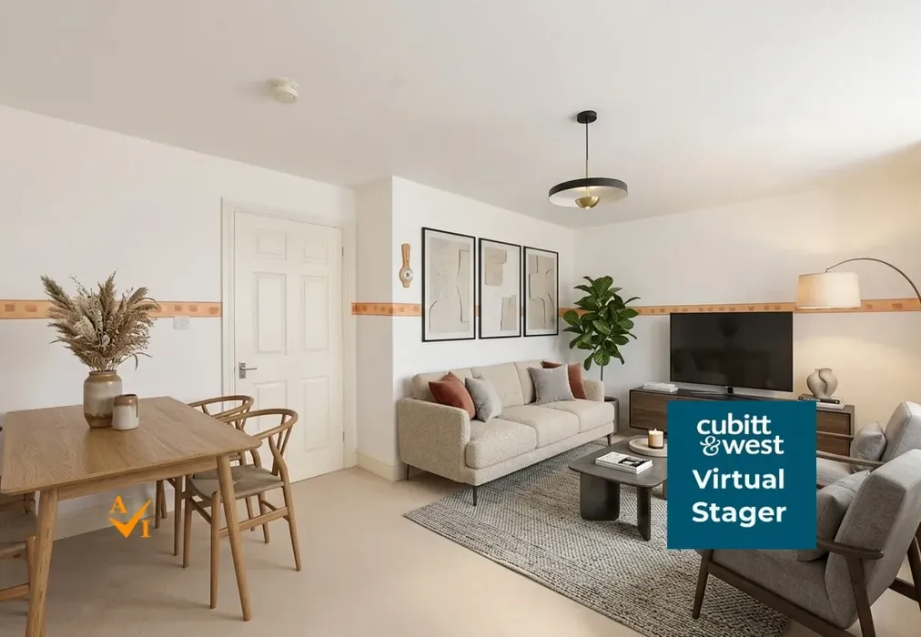 Lounge (Contemporary style) - Hambledon Road, Waterlooville, Hampshire - Wards of Kent