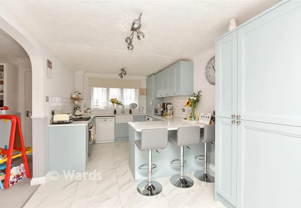 Kitchen/    Dining Area - Gregory Close, Church Milton, Kent - Wards of Kent
