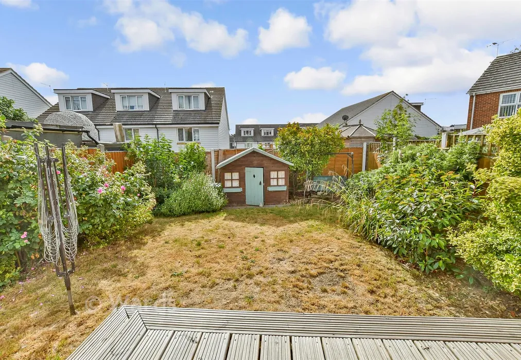 Rear Garden - Wadham Place, Sittingbourne, Kent - Wards of Kent