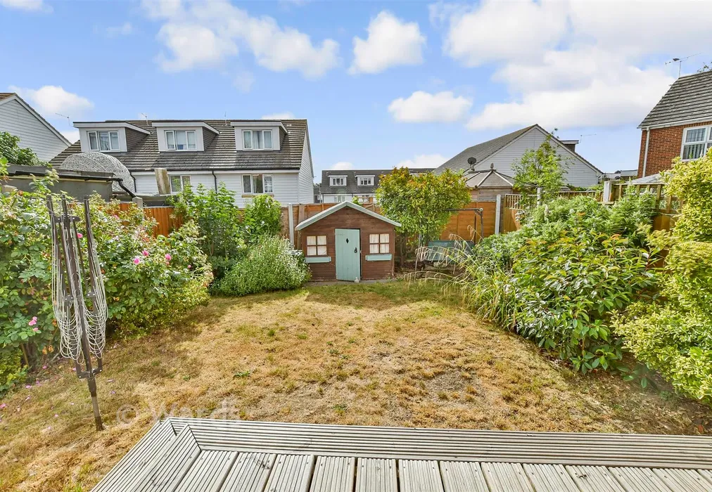 Rear Garden - Wadham Place, Sittingbourne, Kent - Wards of Kent