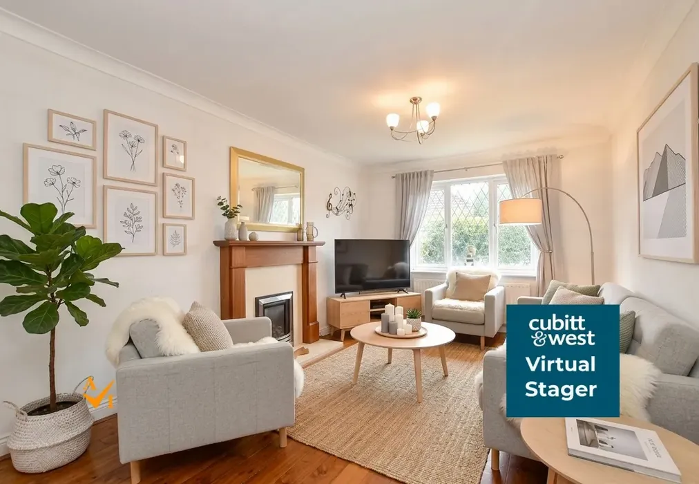 Lounge (Nordic style) - Ashurst Drive, Worth, Crawley, West Sussex - Wards of Kent