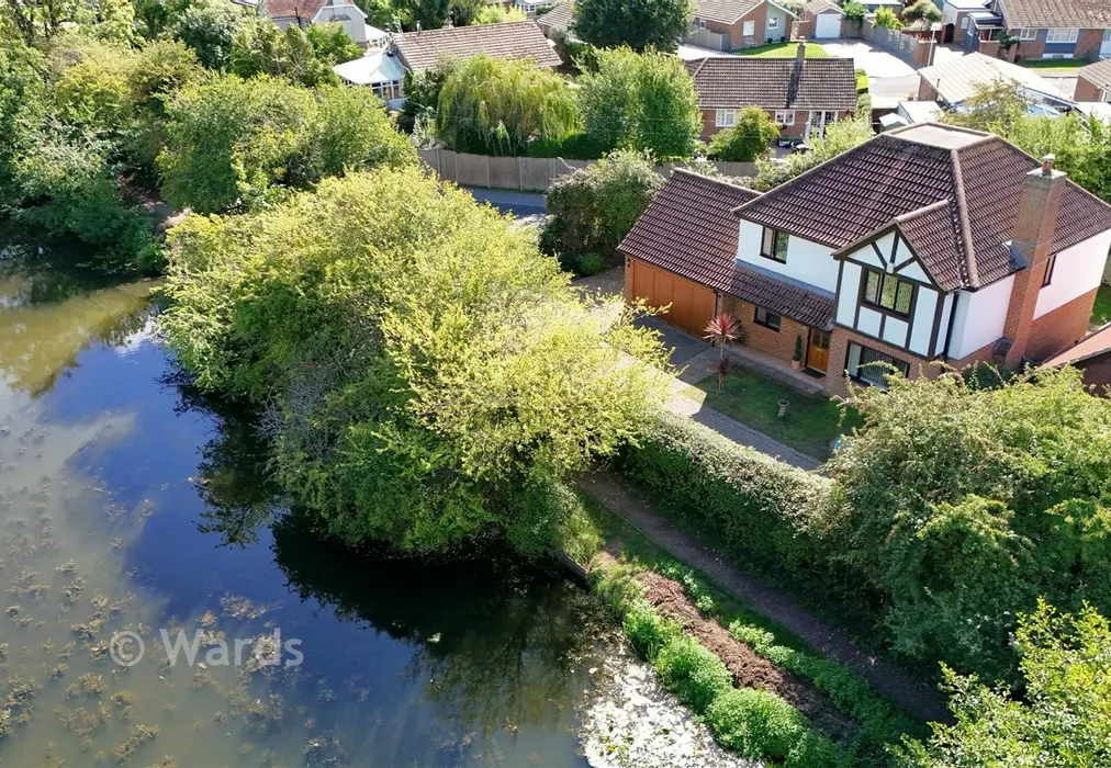 Areral Shot - Burmarsh Road, Hythe, Kent - Wards of Kent