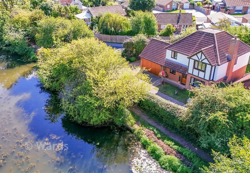 Areral Shot - Burmarsh Road, Hythe, Kent - Wards of Kent