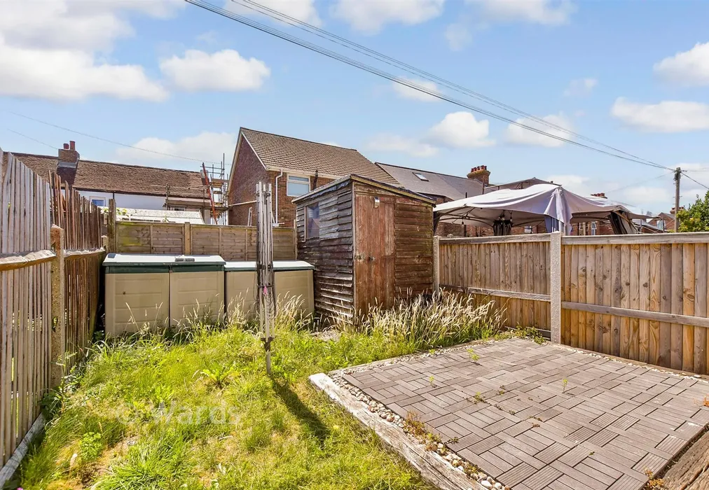 Rear Garden - Richmond Street, Cheriton, Folkestone, Kent - Wards of Kent