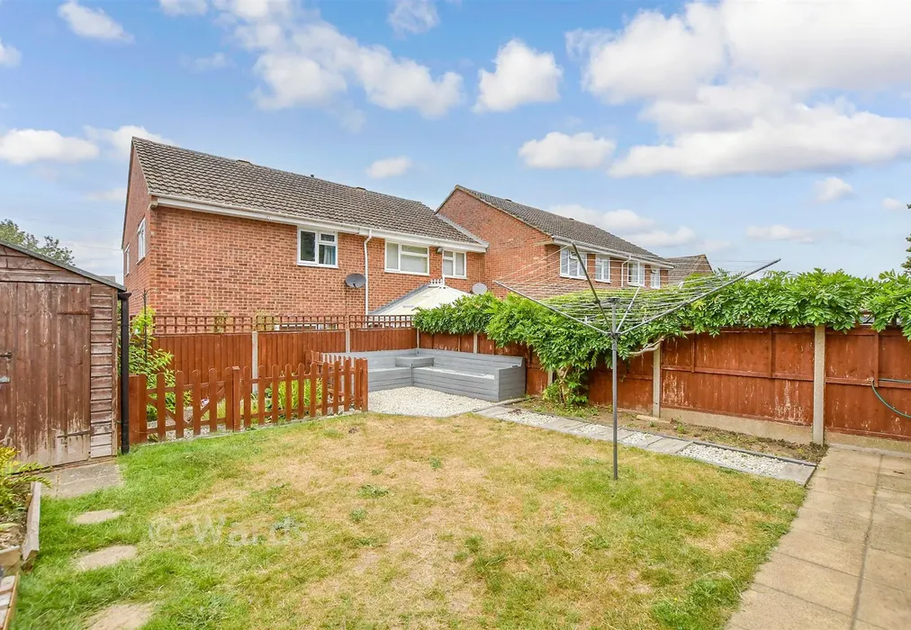 Rear Garden - Blake Drive, Larkfield, Kent - Wards of Kent