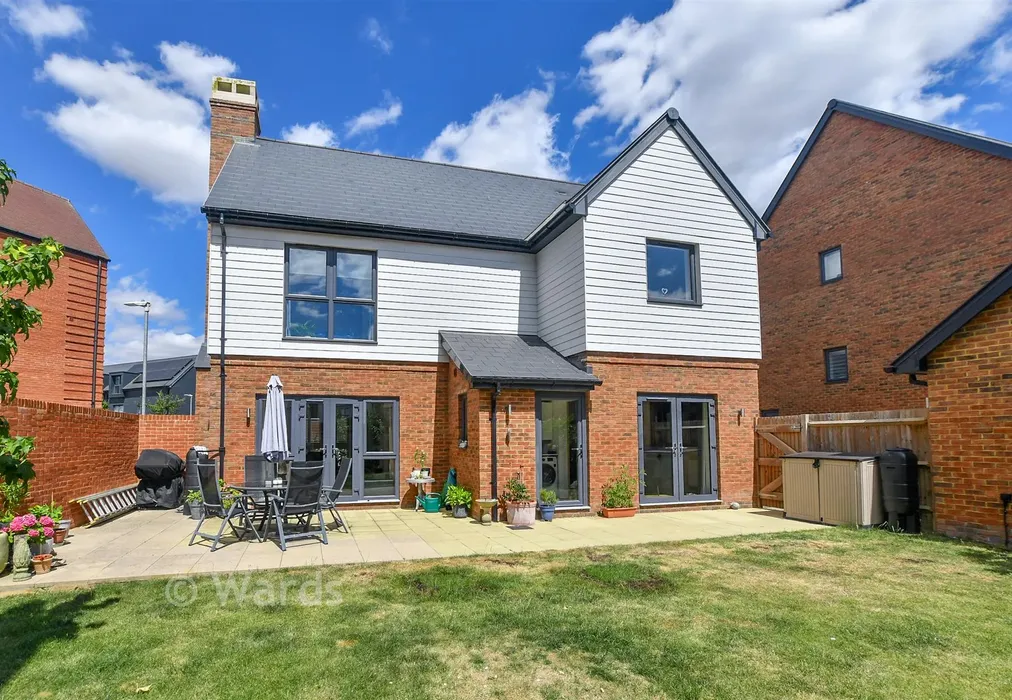 Rear Elevation - Highwood Drive, Chilmington Green, Kent - Wards of Kent