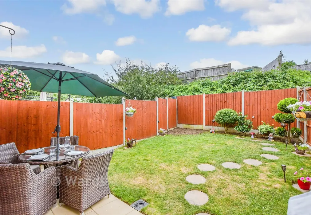 Rear Garden - Cuthbert Close, Maidstone, Kent - Wards of Kent