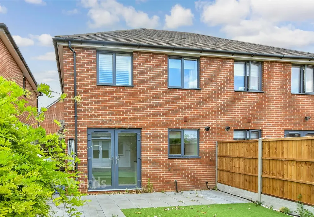 Rear Elevation - Bailey Drive, Castle Hill, Ebbsfleet Valley, Kent - Wards of Kent