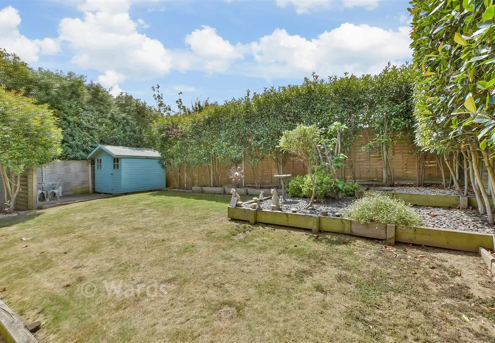 Rear Garden - Hustlings Drive, Eastchurch, Sheerness, Kent - Wards of Kent