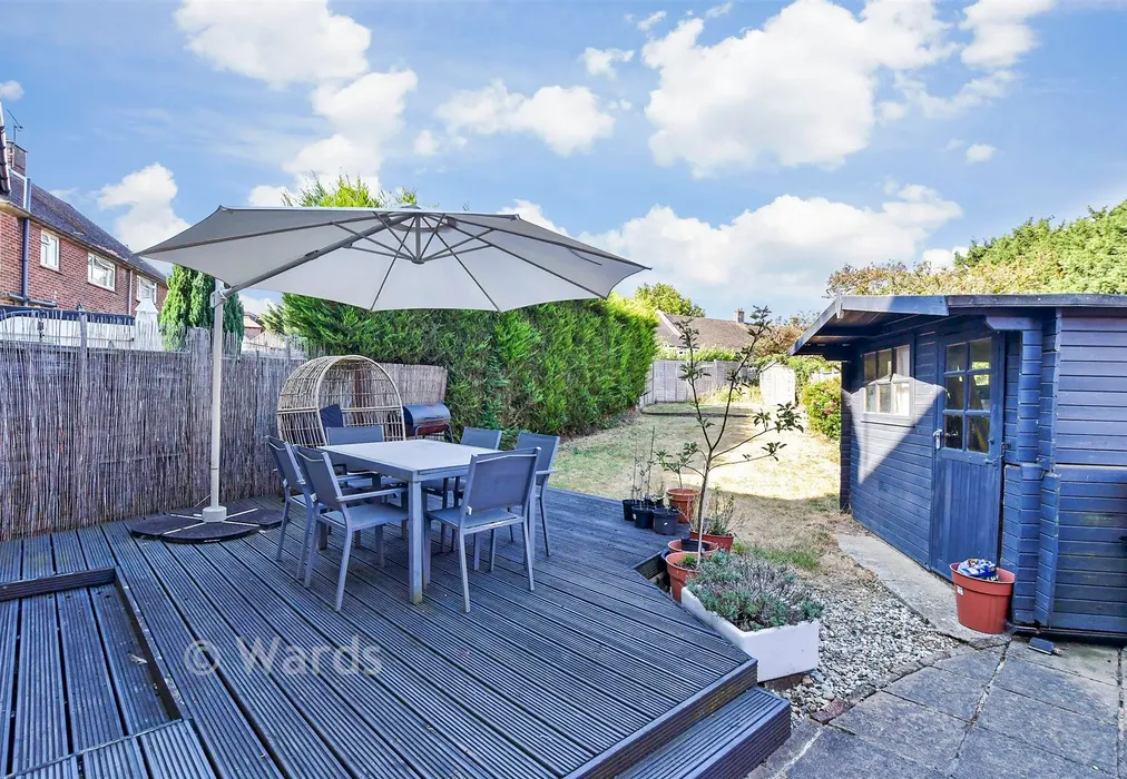 Rear Garden - Herts Crescent, Loose, Maidstone, Kent - Wards of Kent