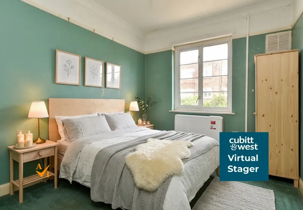 Bedroom 3 (Nordic style) - Anscombe Road, Worthing, West Sussex - Wards of Kent