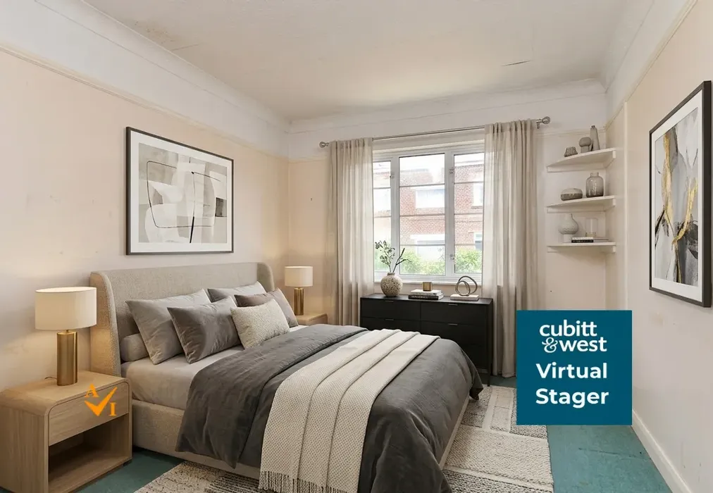 Bedroom 2 (Contemporary style) - Anscombe Road, Worthing, West Sussex - Wards of Kent