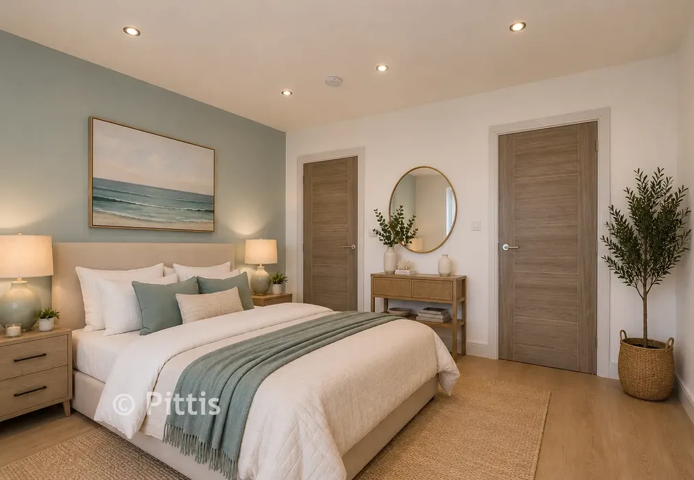 Bedroom 1 Staged - Breakwaters, Breakwater Way, Sandown, Isle of Wight - Wards of Kent