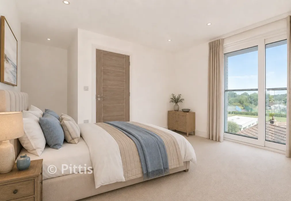 Bedroom 1 Staged - Breakwaters, Breakwater Way, Sandown, Isle of Wight - Wards of Kent