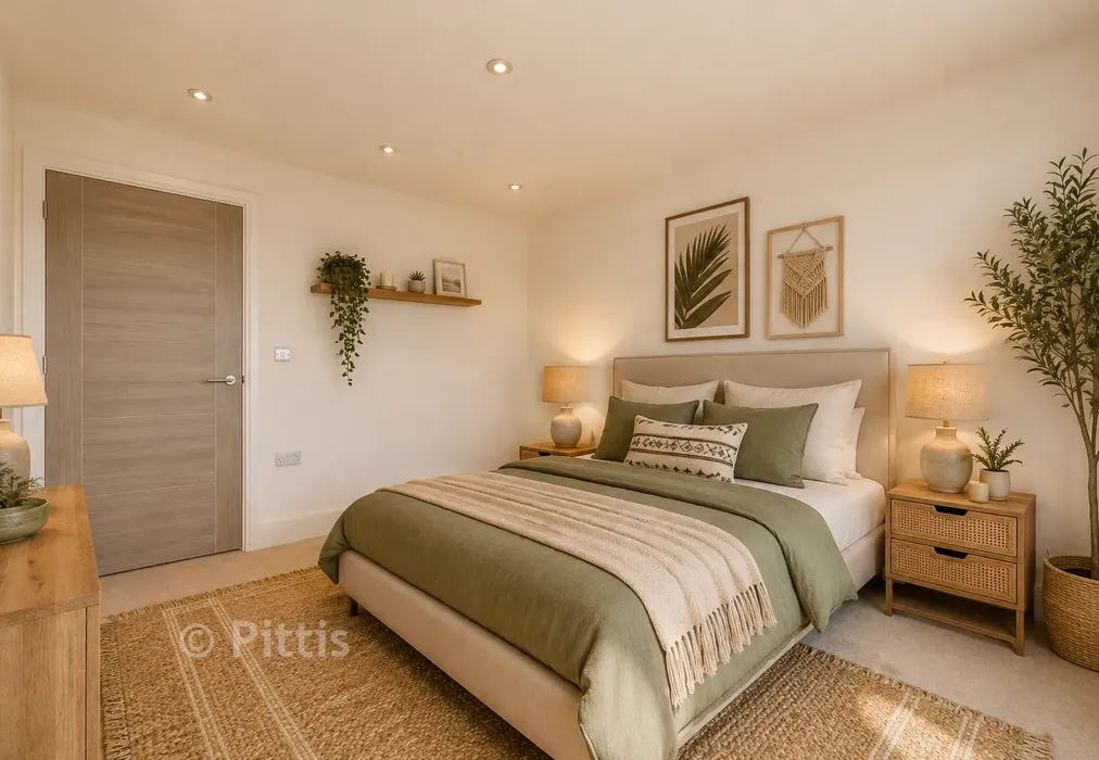 Bedroom 2 Staged - Breakwaters, Breakwater Way, Sandown, Isle of Wight - Wards of Kent