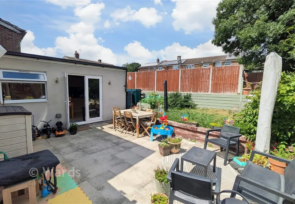 Rear Garden - Westside, East Langdon, Kent - Wards of Kent