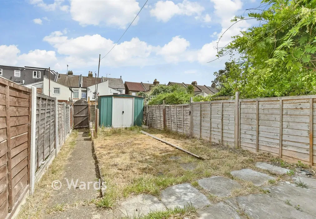 Rear Garden - Livingstone Road, Gillingham, Kent - Wards of Kent