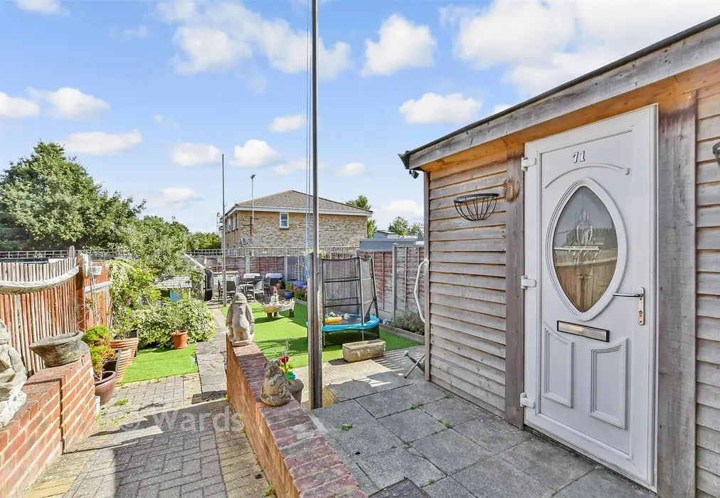 Rear Garden - Sunnymead Avenue, Gillingham, Kent - Wards of Kent