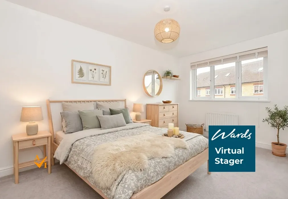 Bedroom 2 (Nordic style) - Eccles Close, Aylesford, Kent - Wards of Kent