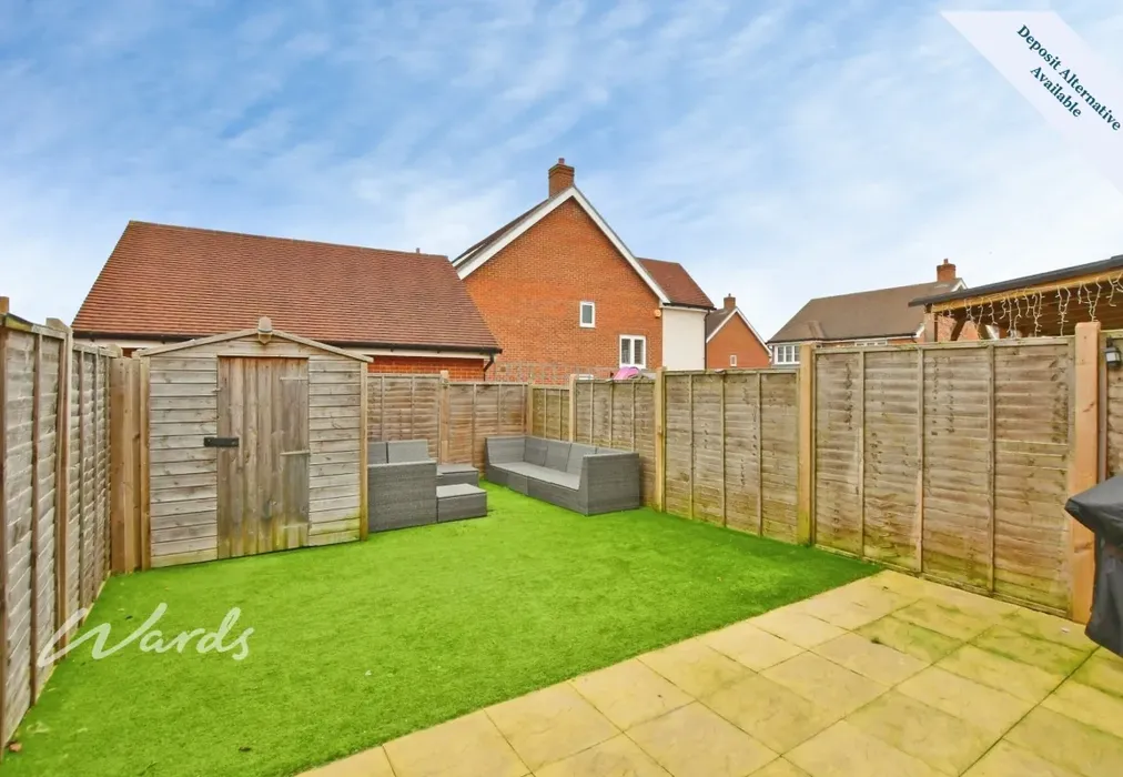 Rear Garden - Longsole Way Maidstone ME16 - Wards of Kent