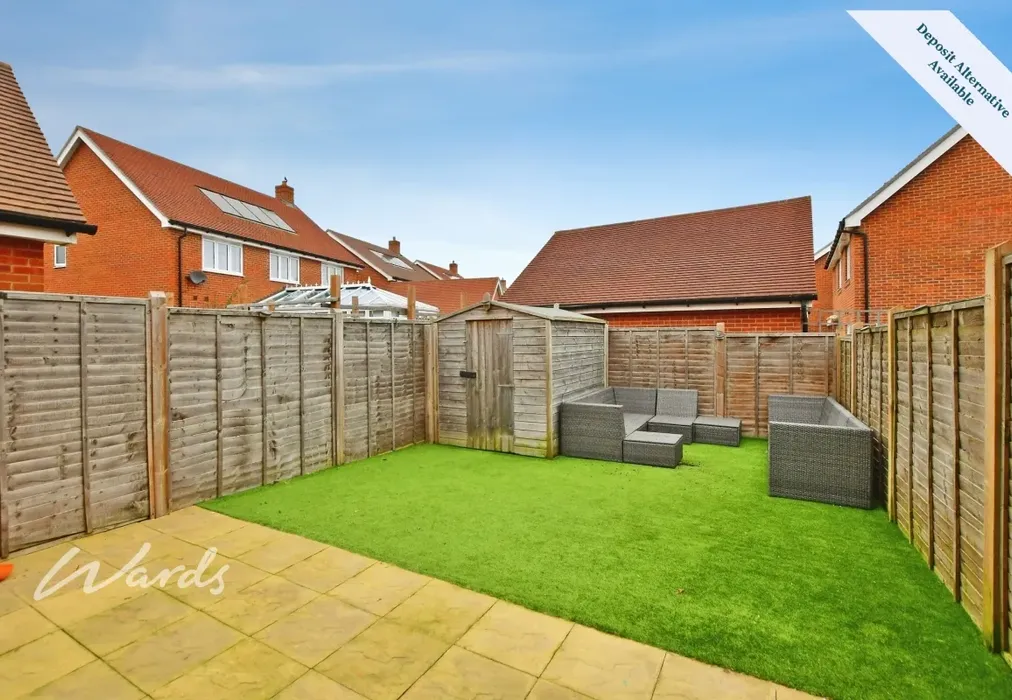 Rear Garden - Longsole Way Maidstone ME16 - Wards of Kent