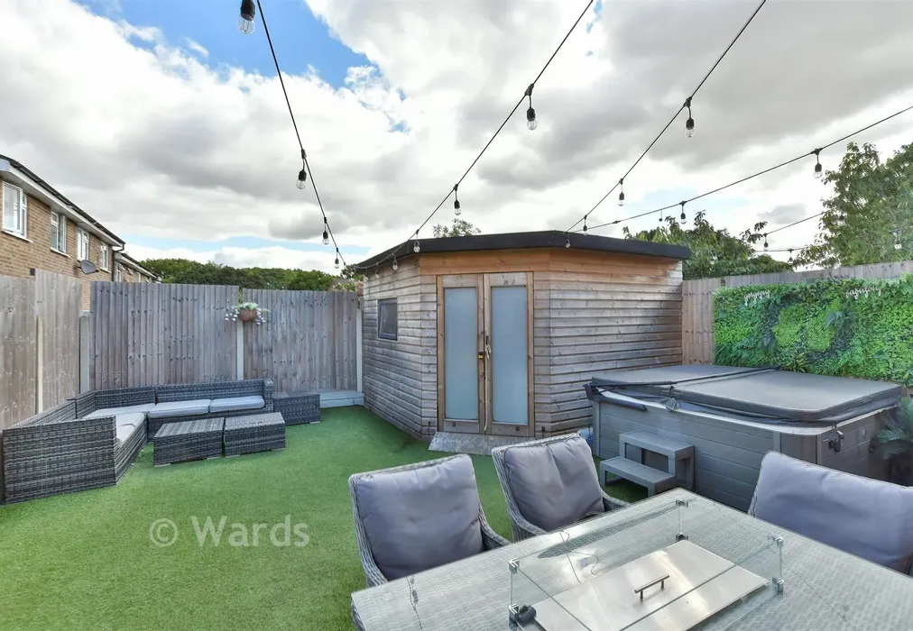 Rear Garden - Clandon Road, Lords Wood, Chatham, Kent - Wards of Kent