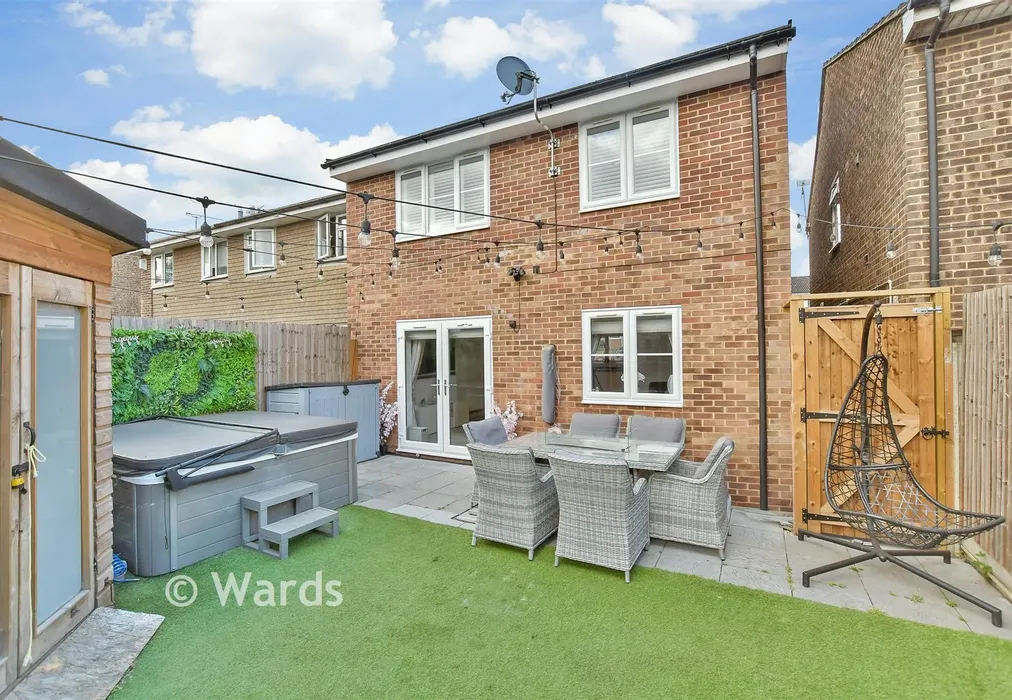 Rear Elevation - Clandon Road, Lords Wood, Chatham, Kent - Wards of Kent