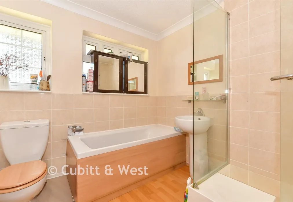 Bathroom - Woodpecker Close, Havant, Hampshire - Wards of Kent