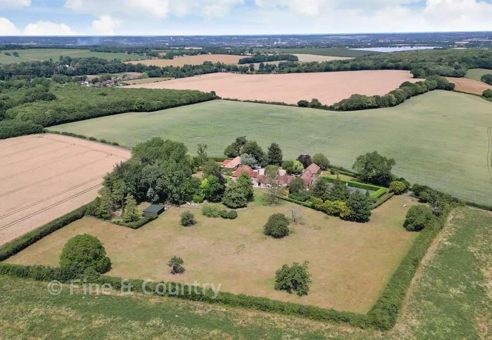 Aerial View - Pett Bottom, Canterbury, Kent - Wards of Kent
