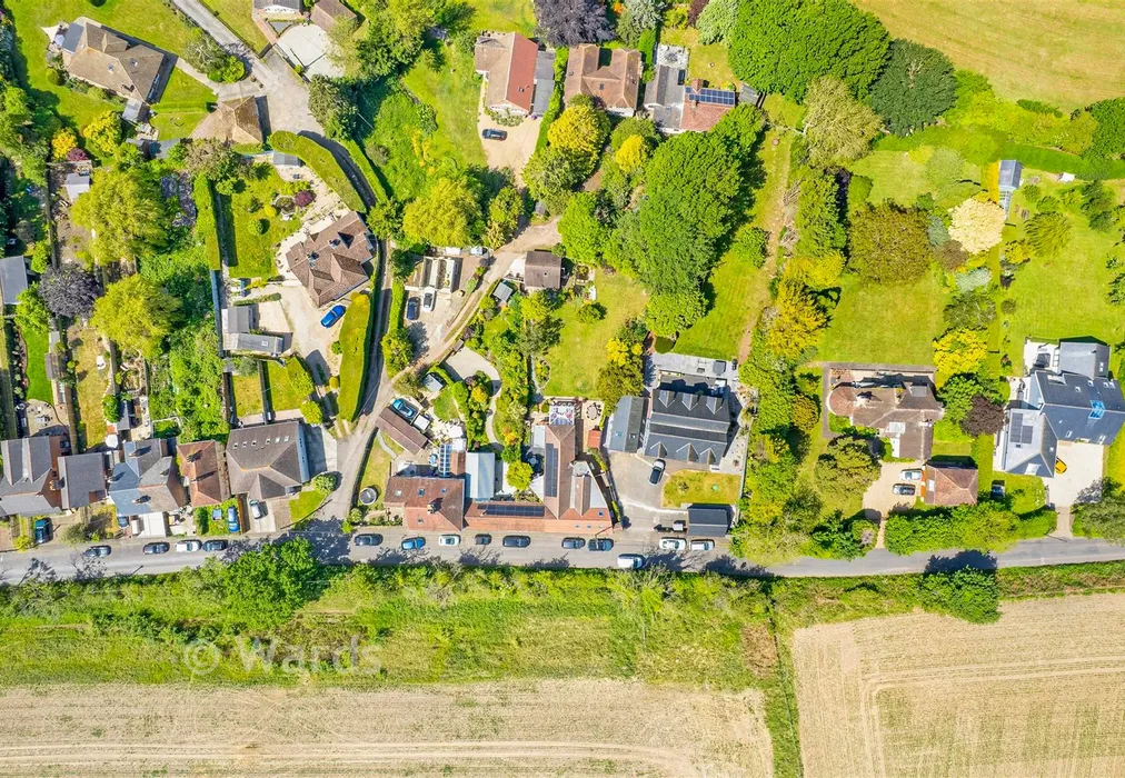Drone View - Stone Street, Westenhanger, Hythe, Kent - Wards of Kent