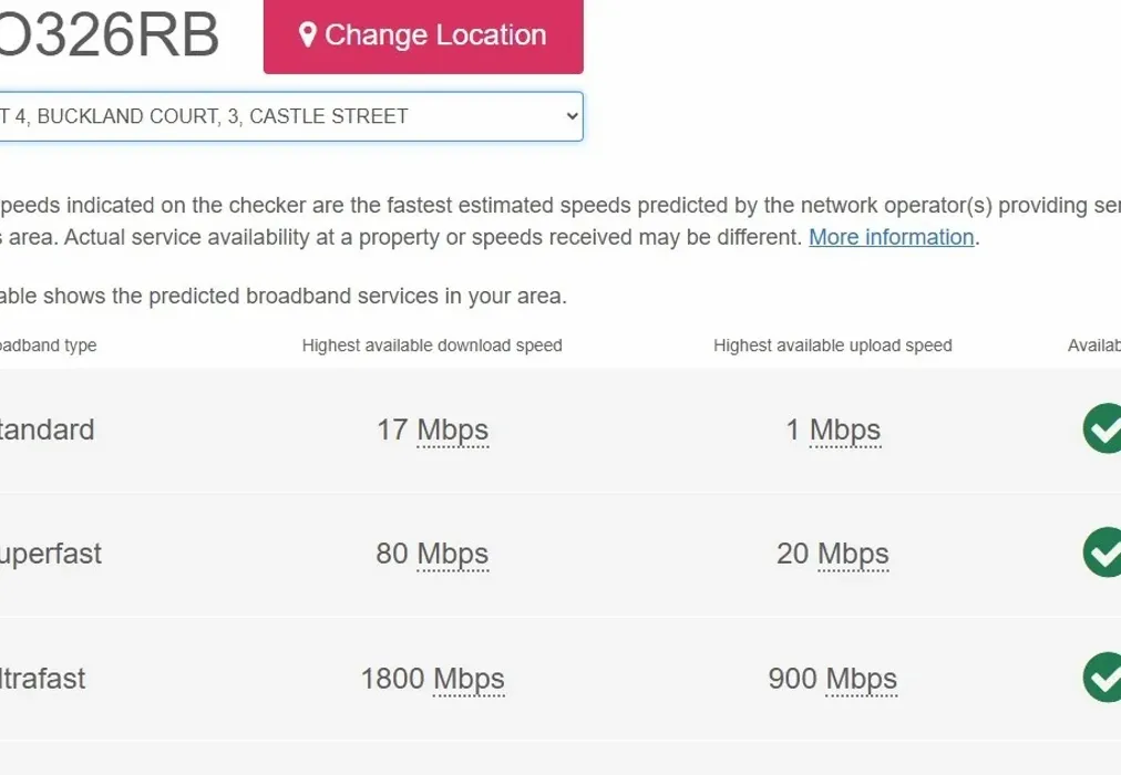 Broadband - 3 Castle Street East Cowes PO32 - Wards of Kent