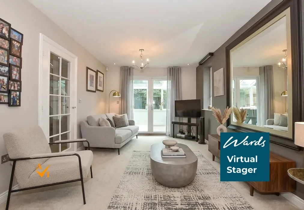 Lounge (Contemporary style) - Hawley Drive, Leybourne, West Malling, Kent - Wards of Kent