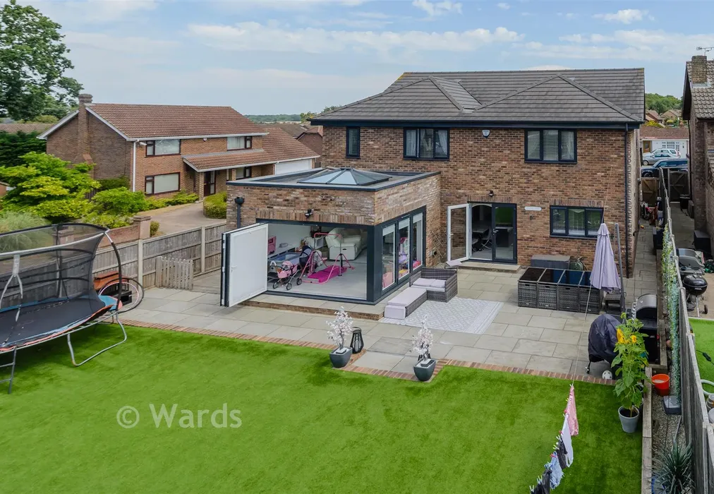 Rear Elevation - Kirkdale Close, Lords Wood, Chatham, Kent - Wards of Kent