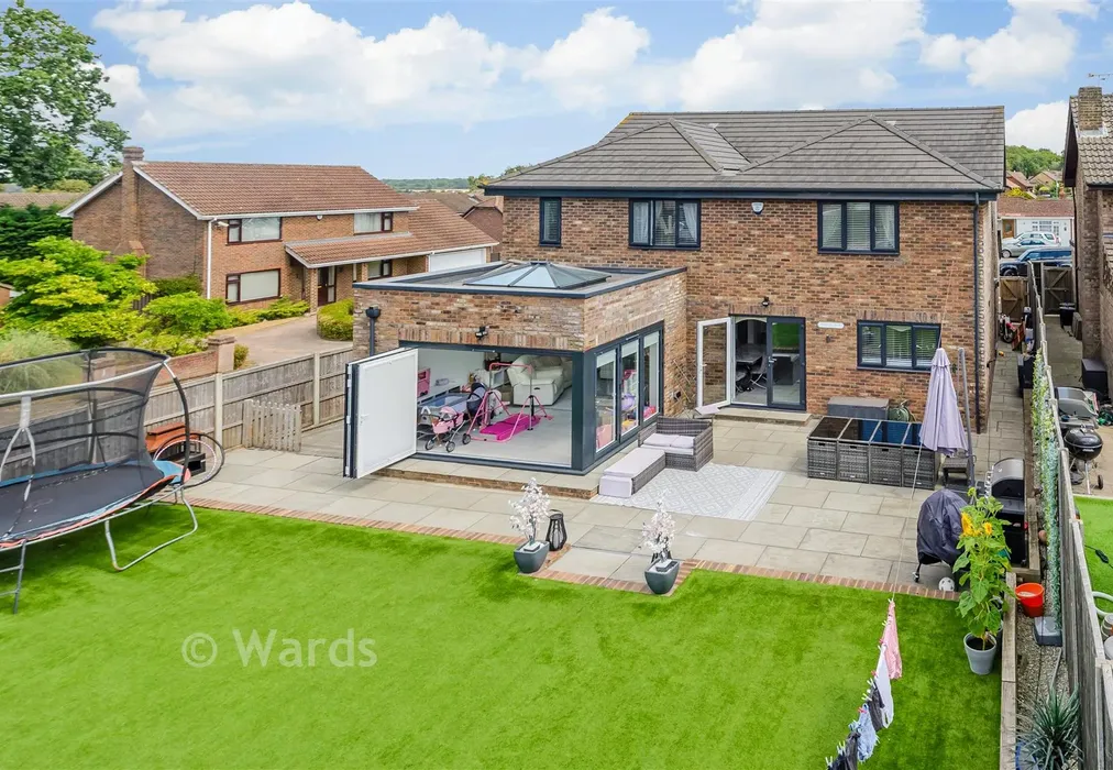Rear Elevation - Kirkdale Close, Lords Wood, Chatham, Kent - Wards of Kent