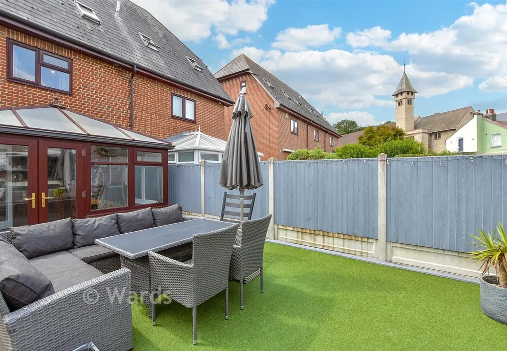 Rear Garden - Cow Lane, Dover, Kent - Wards of Kent