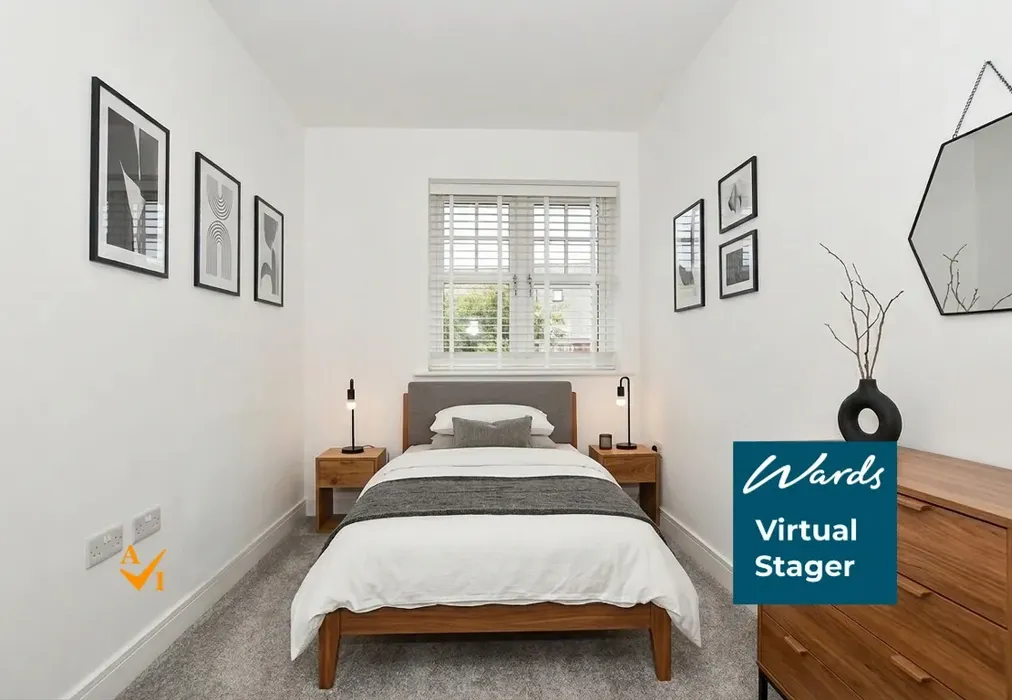 Bedroom 3 (Modern style) - Bermelie Fields, Barming, Maidstone, Kent - Wards of Kent