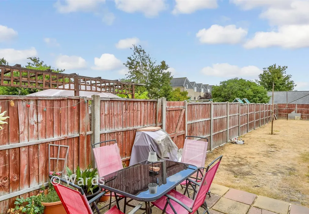 Rear Garden - Dover Road, Northfleet, Gravesend, Kent - Wards of Kent