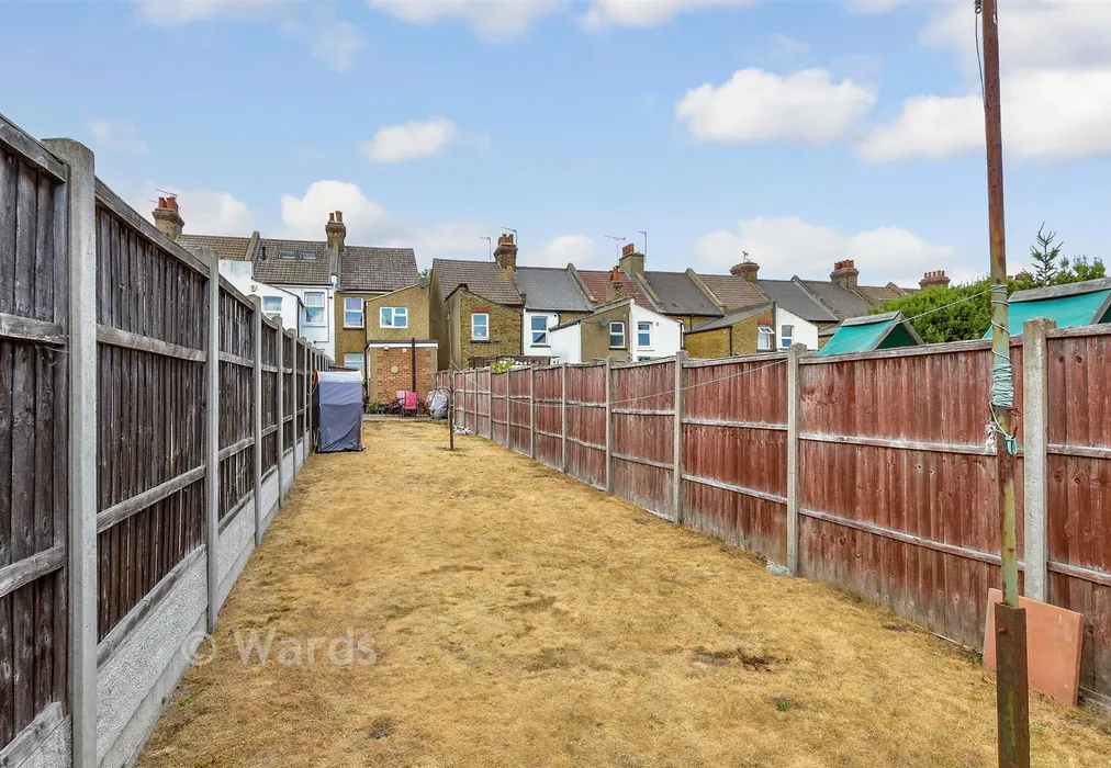 Rear Garden - Dover Road, Northfleet, Gravesend, Kent - Wards of Kent
