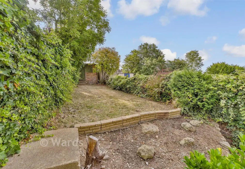 Rear Garden - Scotby Avenue, Walderslade, Chatham, Kent - Wards of Kent