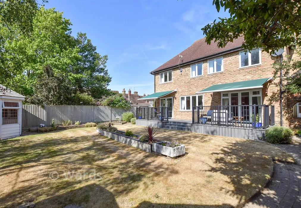 Rear Garden - Wades Close, Marden, Kent - Wards of Kent