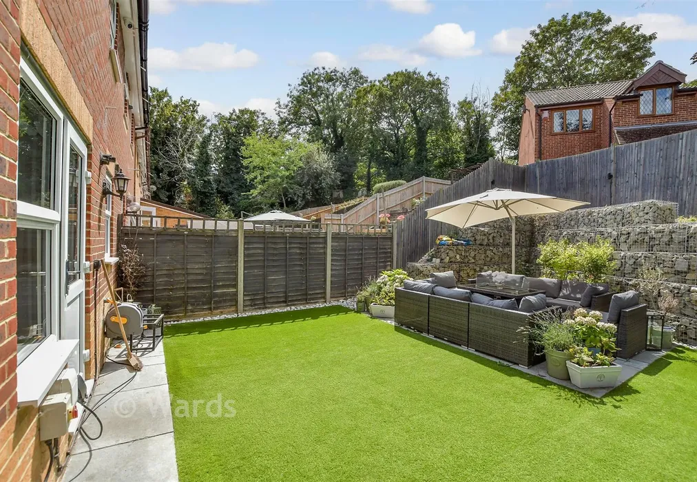 Rear Garden - Pine Place, Tovil, Kent - Wards of Kent