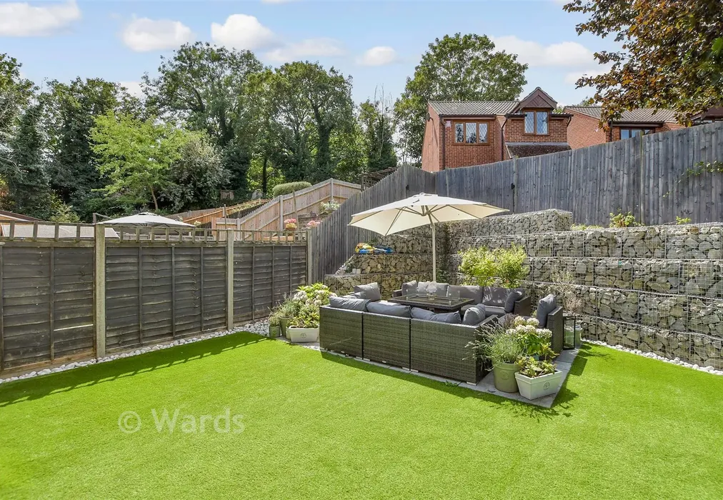 Rear Garden - Pine Place, Tovil, Kent - Wards of Kent