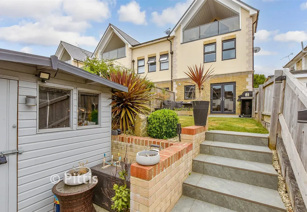 Rear Garden - Beachfield Road, Sandown, Isle of Wight - Wards of Kent