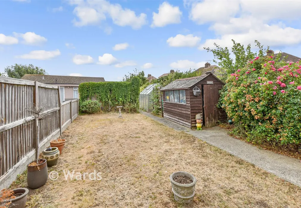 Rear Garden - Burlington Gardens, Margate, Kent - Wards of Kent