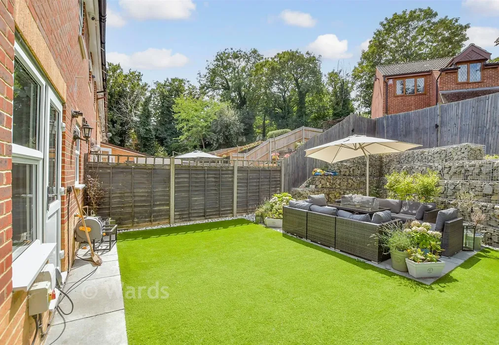 Rear Garden - Pine Place & Land, Tovil, Kent - Wards of Kent