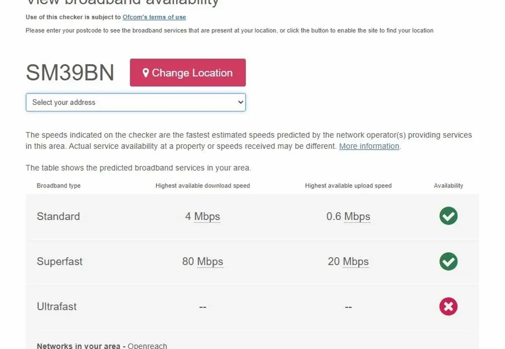 Broadband - London Road Sutton SM3 - Wards of Kent