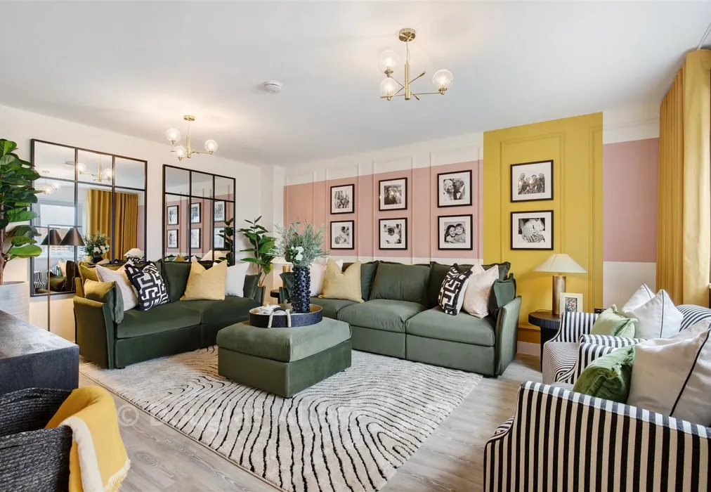 Living Room - The Violet, Kingsley Park, Eagle Close, Billericay, Essex - Wards of Kent
